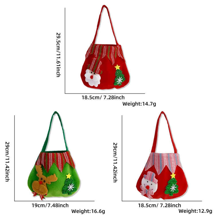 Christmas Children Gift Velvet Handbag Christmas Eve Candy Apple Bag