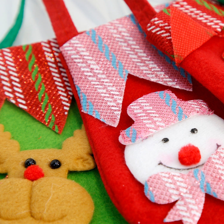 Christmas Children Gift Velvet Handbag Christmas Eve Candy Apple Bag