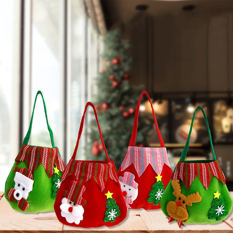 Christmas Children Gift Velvet Handbag Christmas Eve Candy Apple Bag