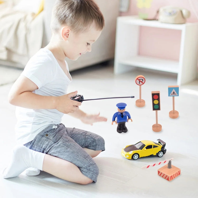 16pcs /Set Children Wooden Toy Street Traffic Signs Model Cars Early Learning Safety Cognitive Road Signs