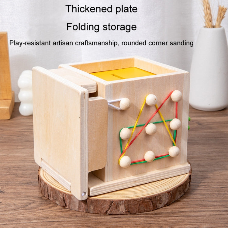 8 In 1 Montessori Sorting Matching Educational Toys Pull Carrots Children Catching Worms Fishing Puzzle Nail Board Coin Box