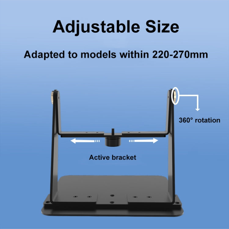 Punch-free Desktop Metal Adjustable Projector Stand - Black