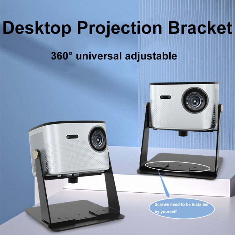Punch-free Desktop Metal Adjustable Projector Stand - Black