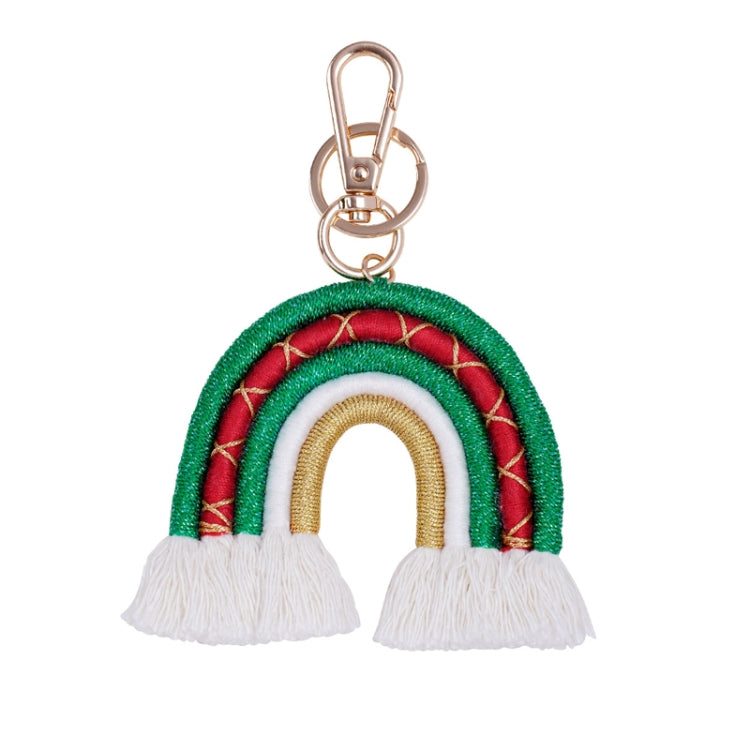 Holiday Cartoon Cute Santa Claus Bag Ornament Keychain Pendant