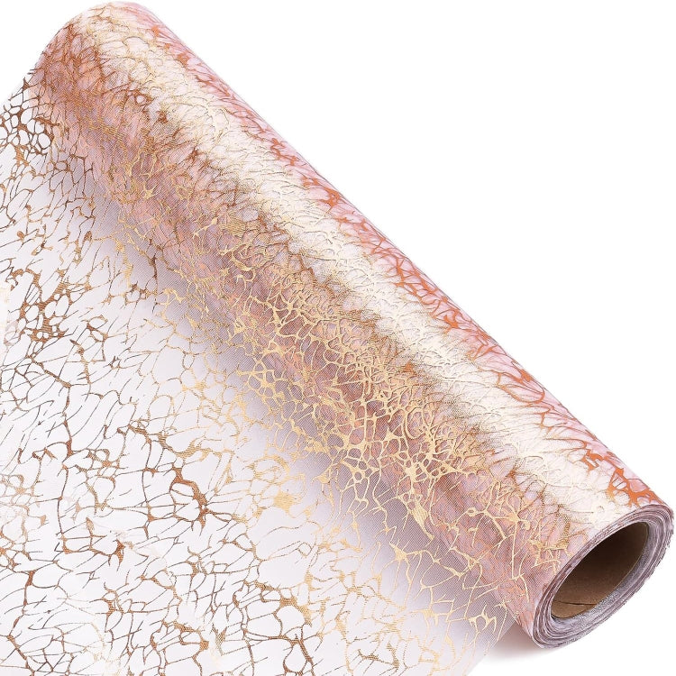 Simple Gold-stamped Table Runner for Event Party, Wedding , Christmas 11 x 108 Inch