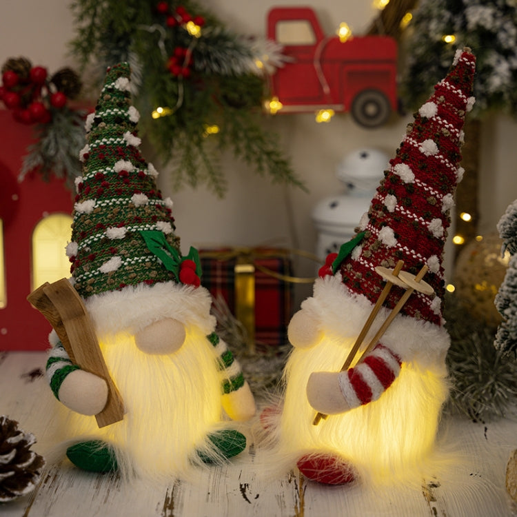 Knitted Lighted Glowing Doll Christmas Decoration Items