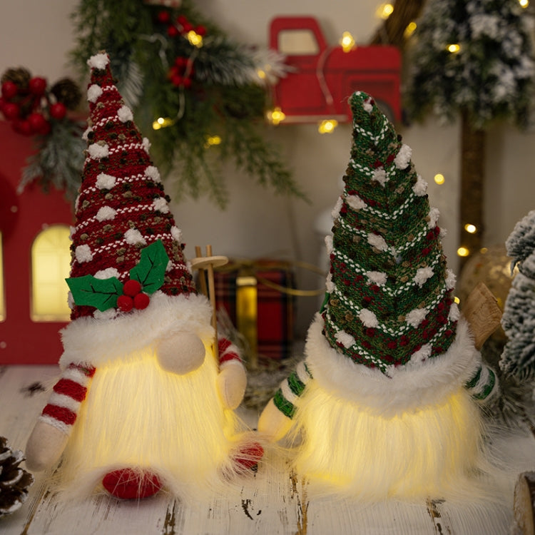 Knitted Lighted Glowing Doll Christmas Decoration Items