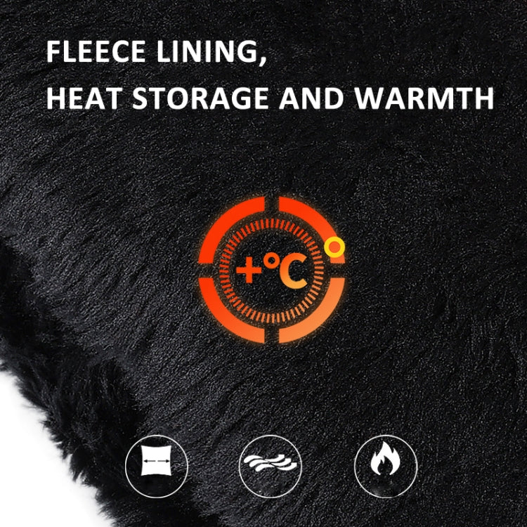 OZERO Women Sheepskin Warm Gloves with Fleece Lining Split Finger Elasticated Gloves, Size: M