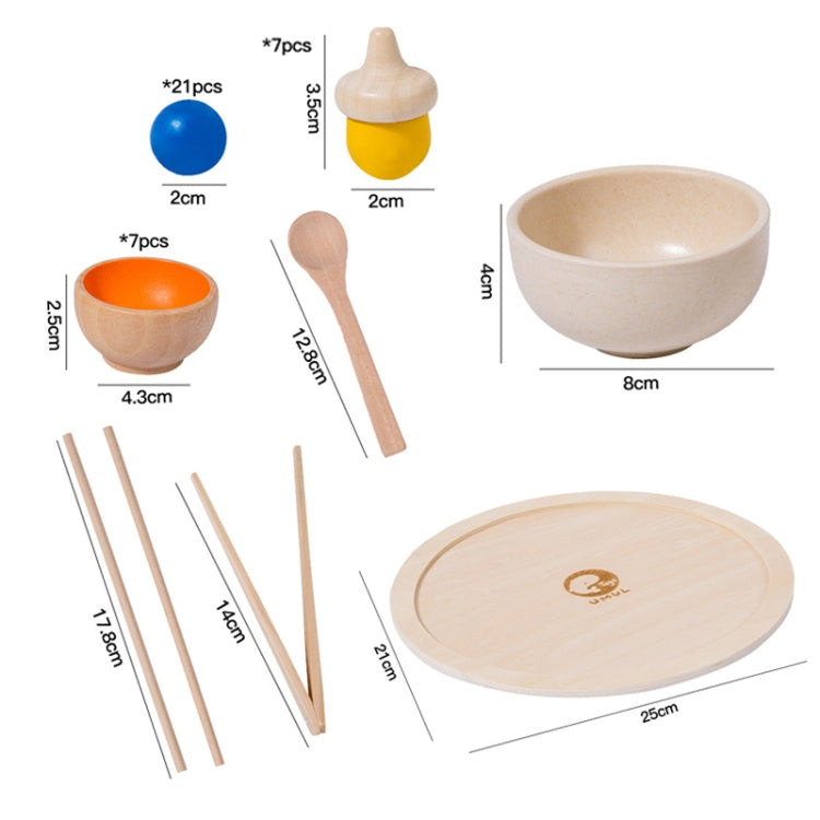 UMUL Toys Montessori Baby Early Learning Color Classification Matching Children Educational Toy Teaching Aids