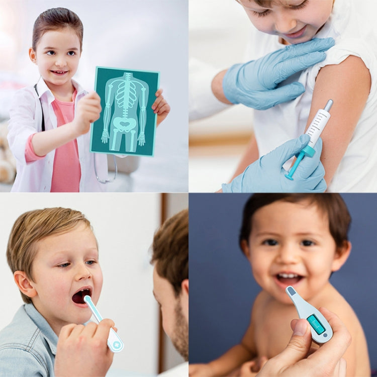 36pcs /Set Children Role Playing Doctor Toys Wooden Simulation Luxury Medicine Case Baby Girl Pretend Play Toy