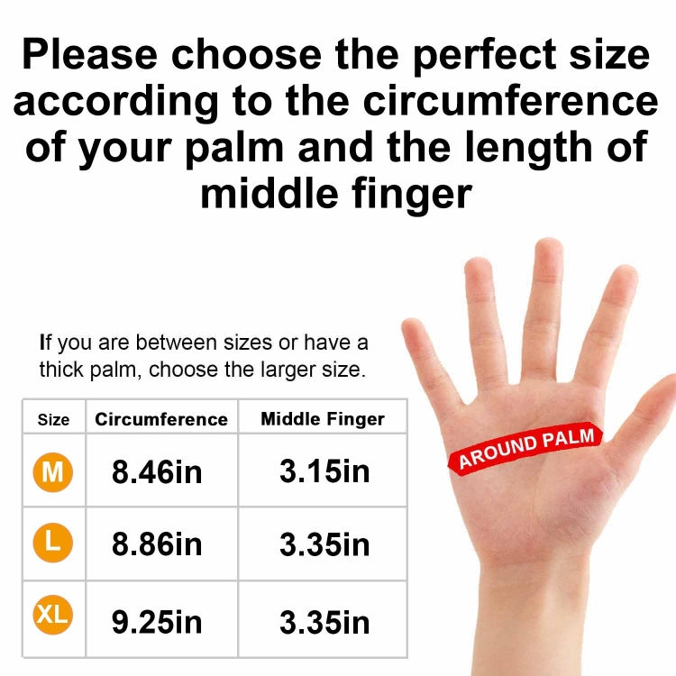 Deerskin Leather Thick Thermal Gloves for Working in Cold Weather, Size: M