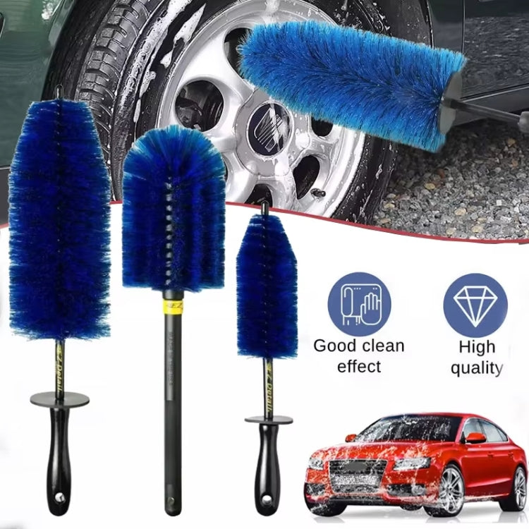 3pcs /Set Car Wash Engine Compartment Cleaning Detail Brush - Blue