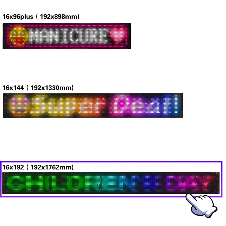 LED Flexible Screen Advertising  Large Screen Supports APP Bluetooth Control 69.4  x 7.6 Inch US Plug