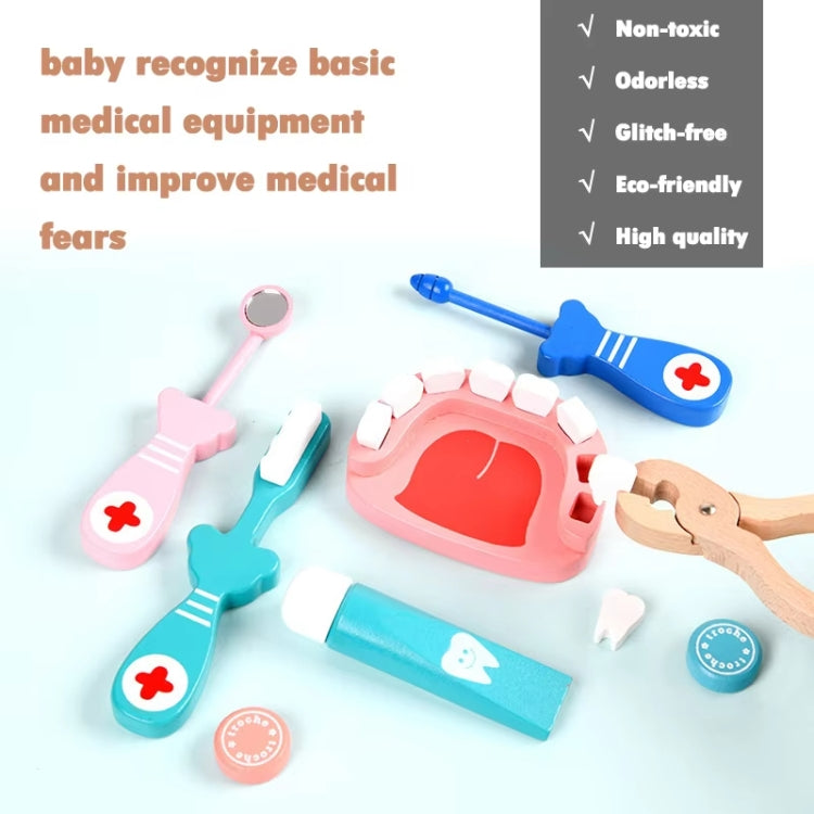 Children Simulation Doctor Toy Set Wooden Pretend Play Girls Nurse Boys Stethoscope Role Play Toys