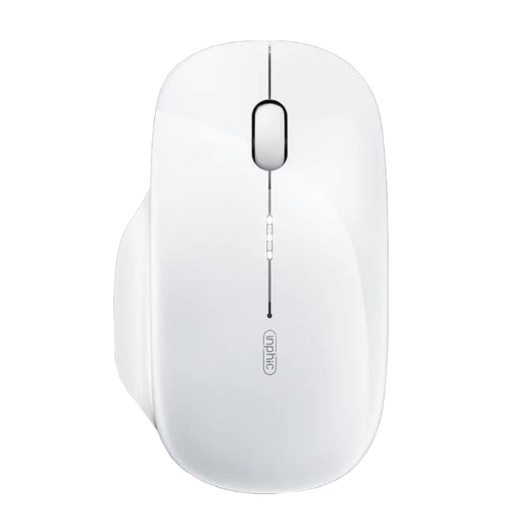 Inphic M1 2nd Generation Wireless Mice Rechargeable Mute Business Office Home Laptop Mouse, Color: Tri-mode White