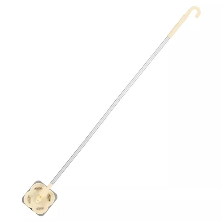 Electrostatic Dust Removal Paper Facial Towel Special Mop Cleaning Tool, Spec: 4-section Pole Cream White
