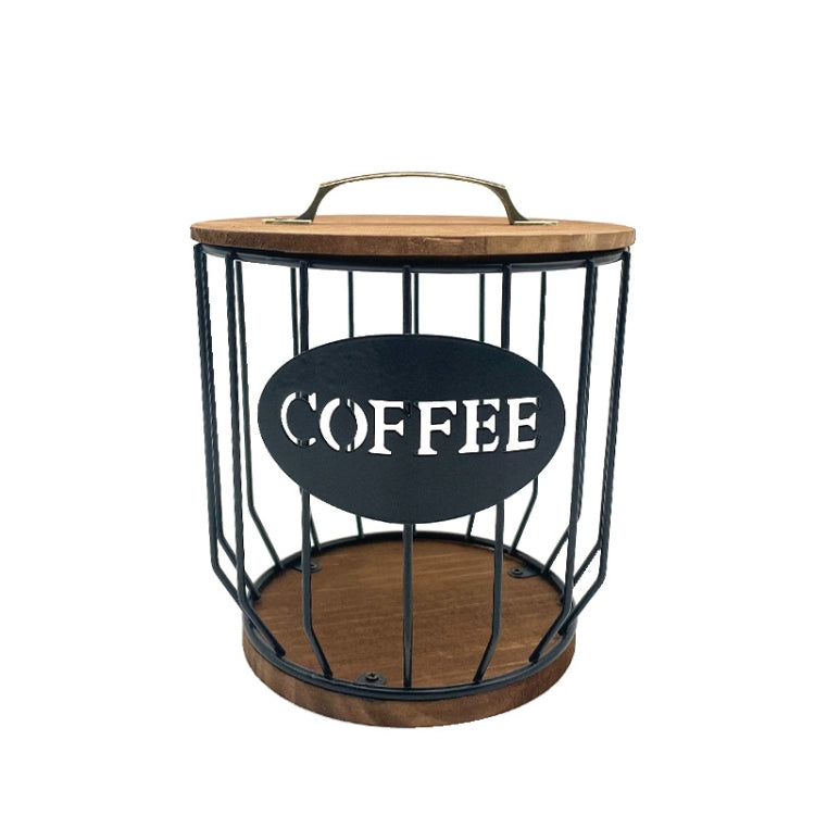 Coffee Capsule Filter Storage Basket Home Kitchen Decorations, Color: C Black