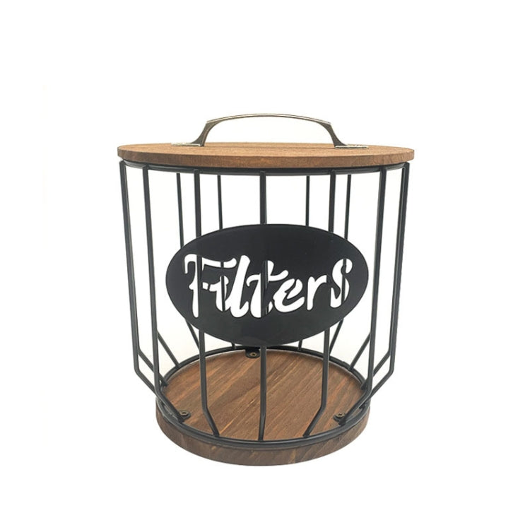 Coffee Capsule Filter Storage Basket Home Kitchen Decorations, Color: F Black