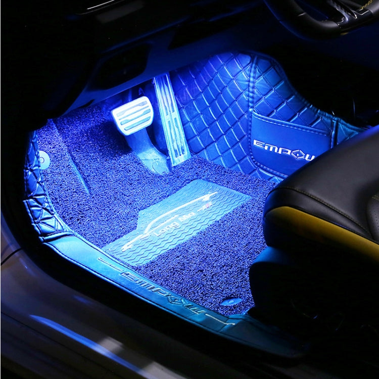 Eight-Color LED Voice Control Car Music Rhythm Atmosphere Light, Specification: 5V USB With Switch APP