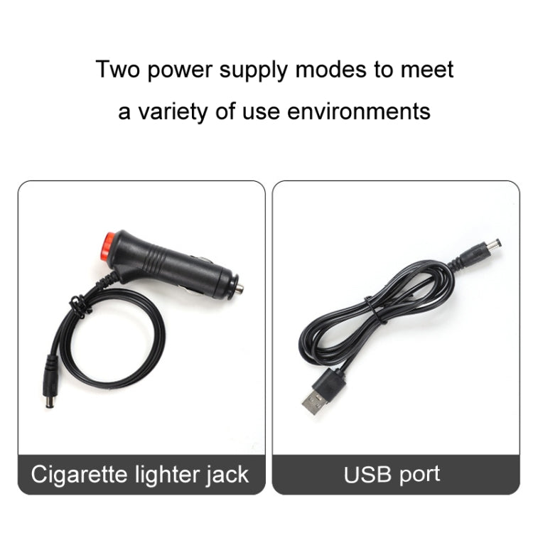 Eight-Color LED Voice Control Car Music Rhythm Atmosphere Light, Specification: 5V USB With Switch Remote Control