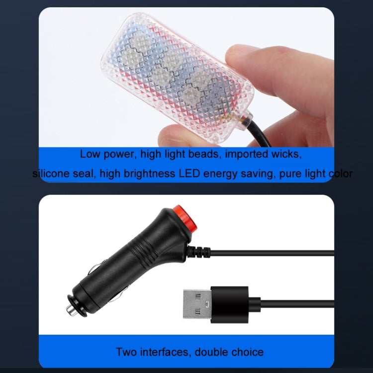 Eight-Color LED Voice Control Car Music Rhythm Atmosphere Light, Specification: 12V Cigarette Lighter APP + Remote Control