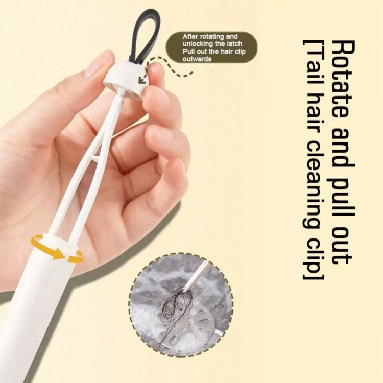 Long Handle Crevice Brush With Hair Clip For Bathroom Window Groove Dead Corner Cleaning