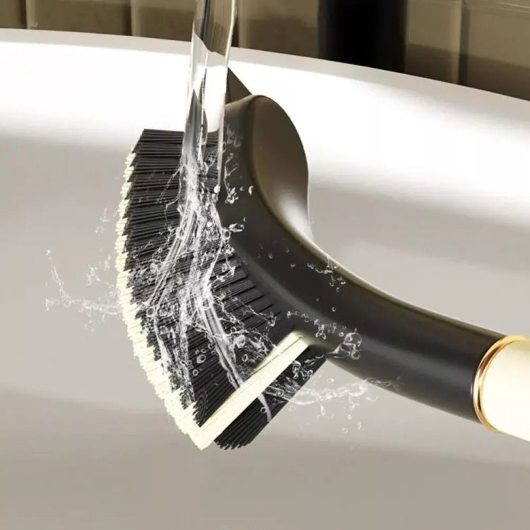 Long Handle Crevice Brush With Hair Clip For Bathroom Window Groove Dead Corner Cleaning