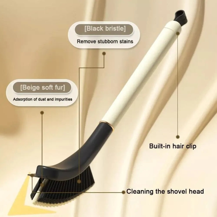Long Handle Crevice Brush With Hair Clip For Bathroom Window Groove Dead Corner Cleaning