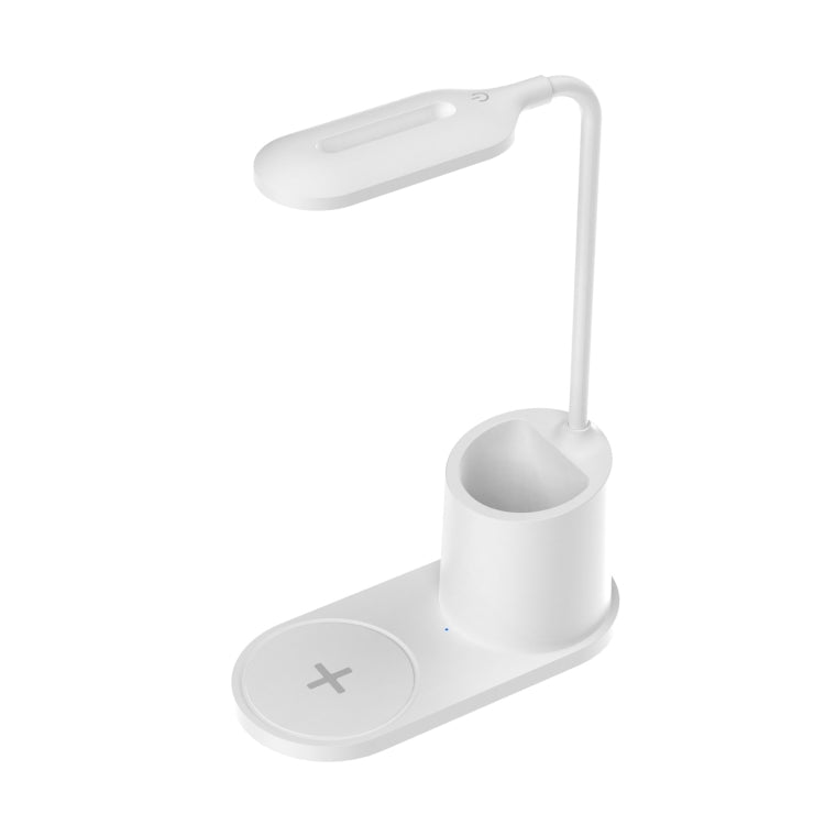 HT-513 3-in-1 15W Wireless Phone Charging Desktop Pen Holder Table Lamp