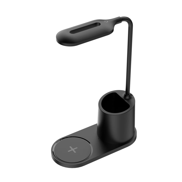 HT-513 3-in-1 15W Wireless Phone Charging Desktop Pen Holder Table Lamp