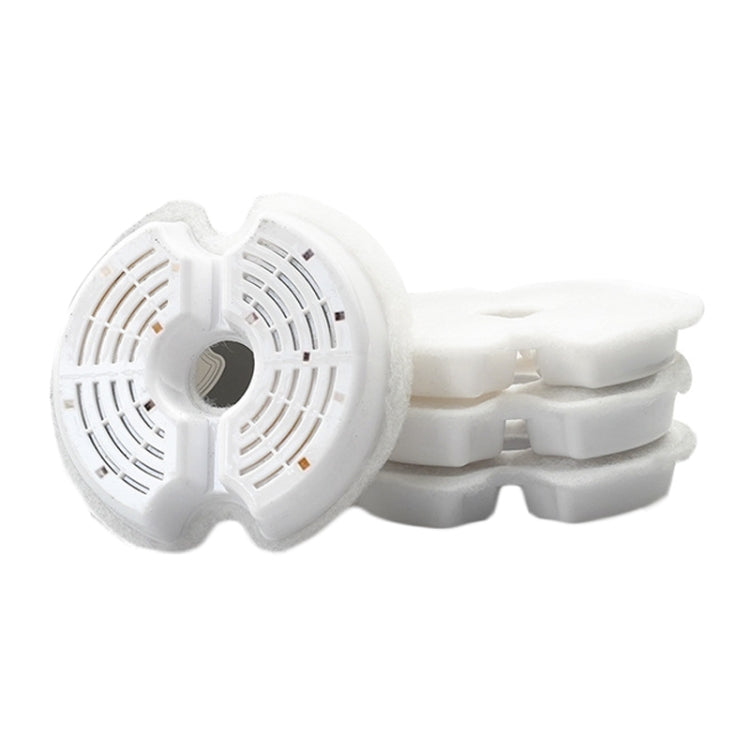 4pcs /Box Pet Water Fountain Replacement Filters Multiple Filtration Cat Drinking Fountain Filters