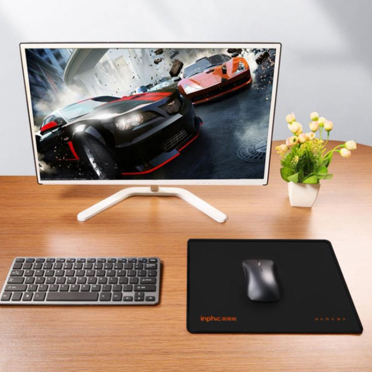 Inphic PD100 Anti-slip Washable Mouse Pad Computer Desk Pad, Size: 25x30cm - Black