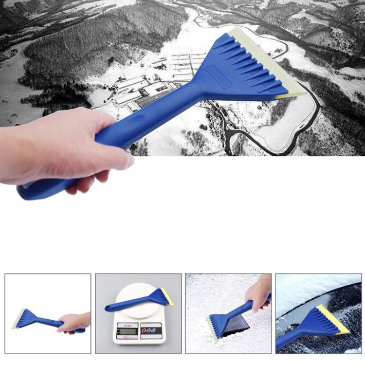 5 in 1 Car Soft Rubber Long-handled De-icing Shovel - Blue