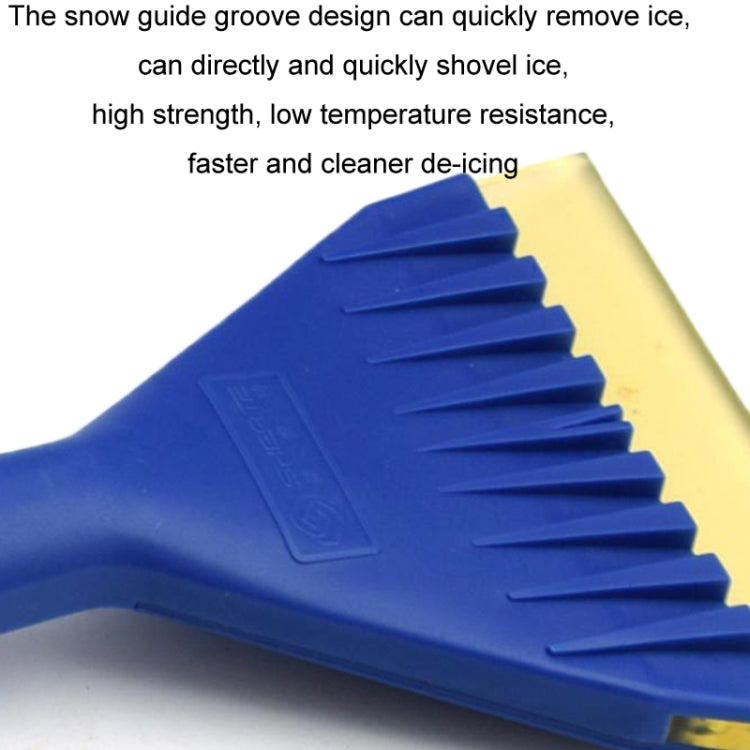 5 in 1 Car Soft Rubber Long-handled De-icing Shovel - Blue