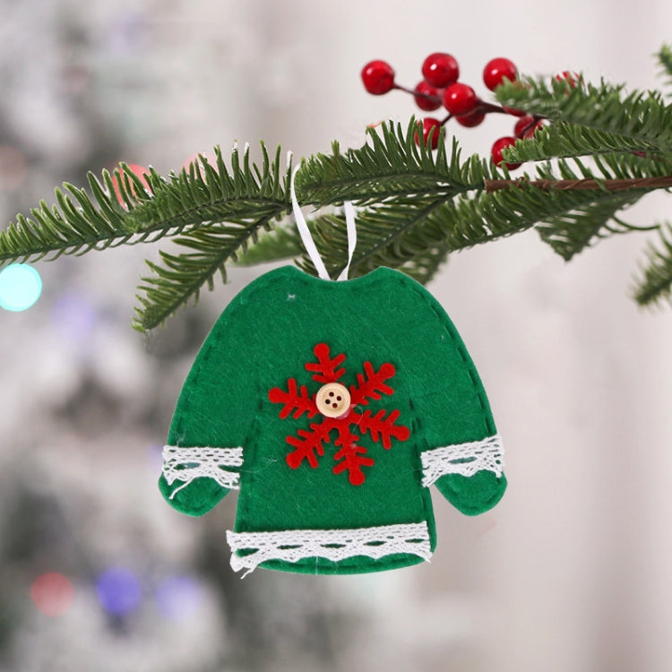 Non-woven Christmas Decorations Christmas Tree Pendants, Spec: Green Clothes