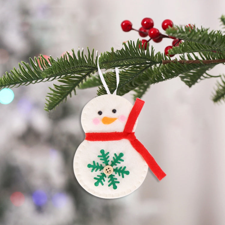 Non-woven Christmas Decorations Christmas Tree Pendants, Spec: Red Snowman