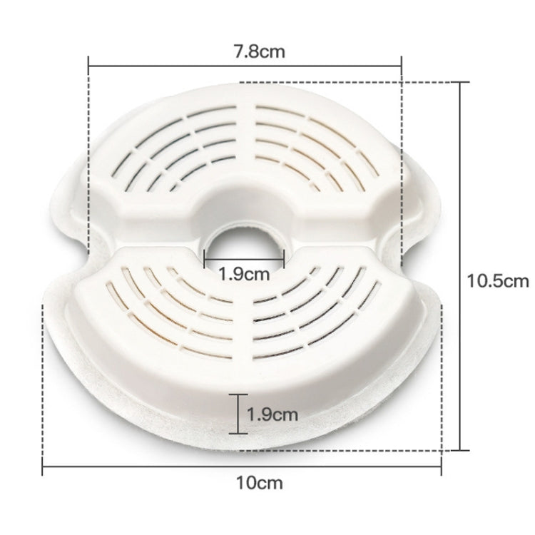 4+4pcs /Box Pet Water Fountain Replacement Filters Multiple Filtration Cat Drinking Fountain Filters With Pre-Filter Sponges