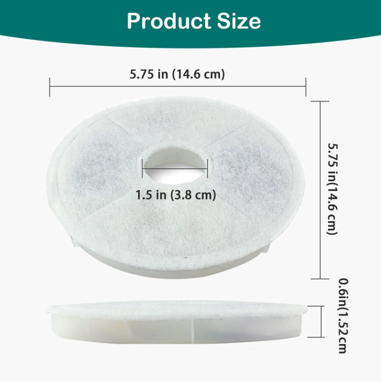 8pcs /Box For Catit Pet Water Fountain Replacement Filters Cat Water Dispenser Filters