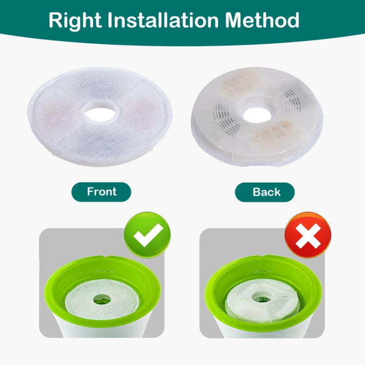 6pcs /Box For Catit Pet Water Fountain Replacement Filters Cat Water Dispenser Filters