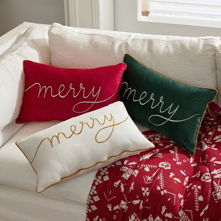 30x50cm Christmas Pillowcase Holiday Decorative Cushion Cover, Pillow Core Not Included