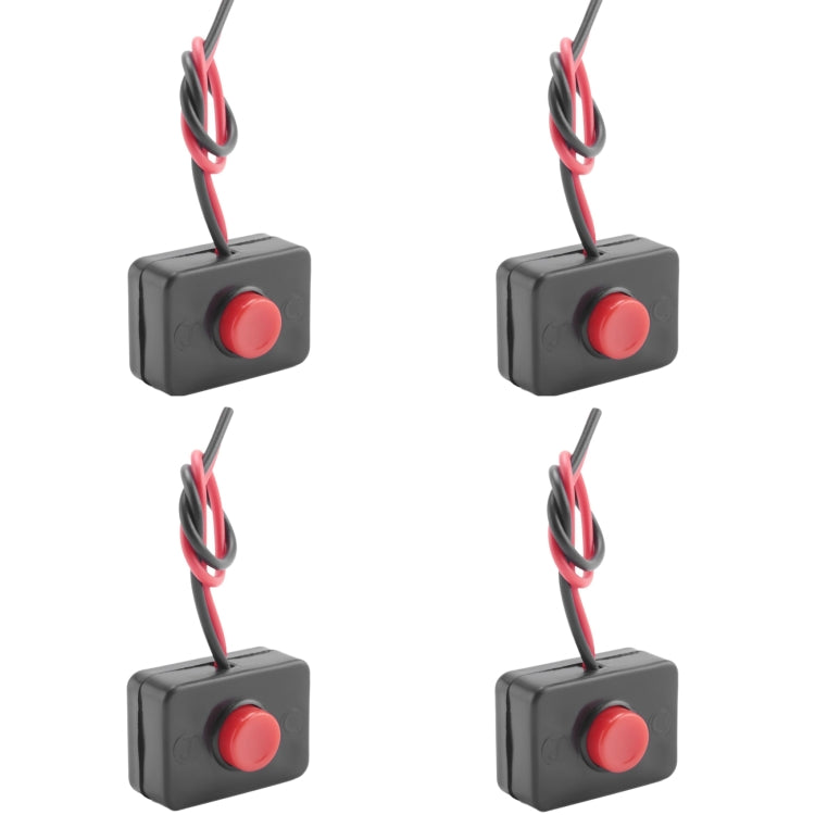 4pcs Car Circuit Wire Horn Small Switch Button - 1305