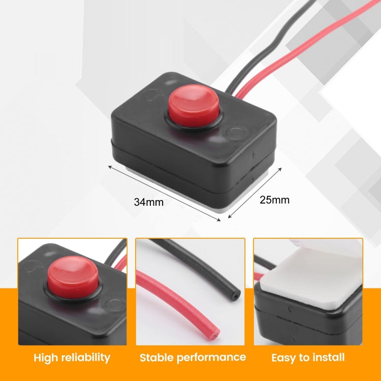 4pcs Car Circuit Wire Horn Small Switch Button - 1305