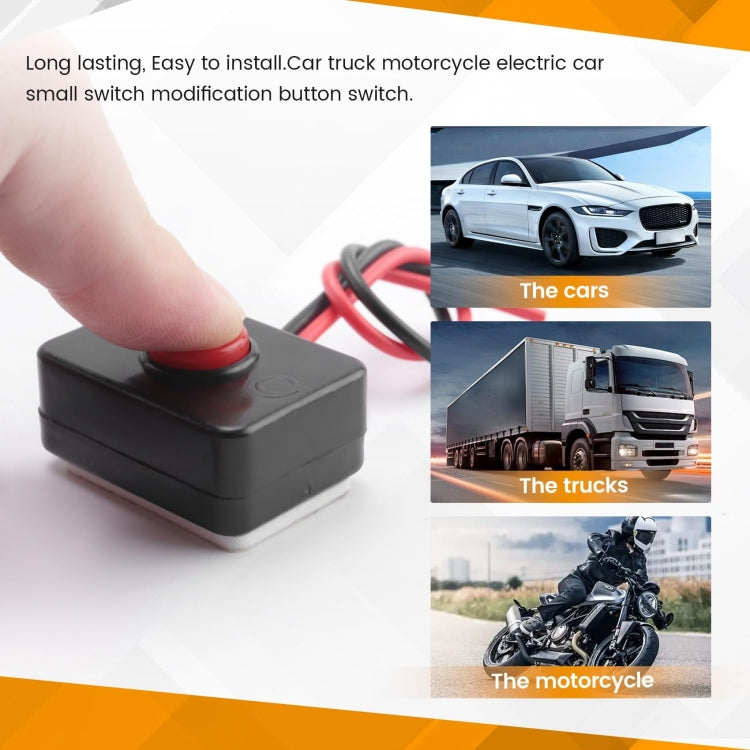 4pcs Car Circuit Wire Horn Small Switch Button - 1305