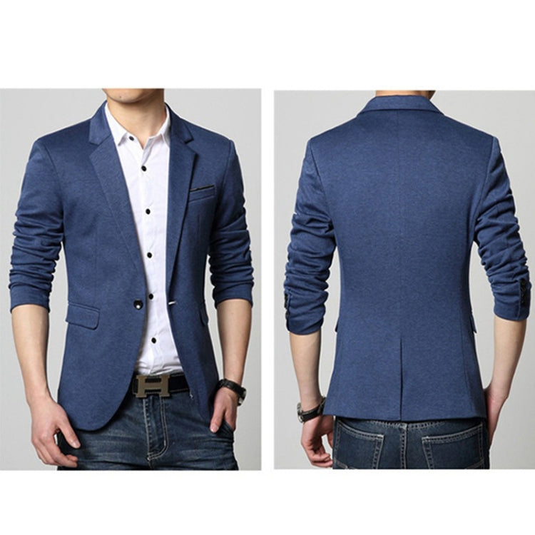 Men Casual Suit Blazer Slim Fit Business Formal Dress Groom Marriage Suit Coat, Size: M