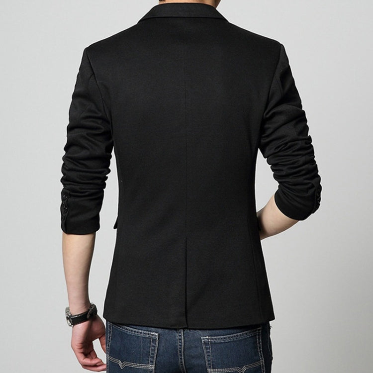 Men Casual Suit Blazer Slim Fit Business Formal Dress Groom Marriage Suit Coat, Size: L