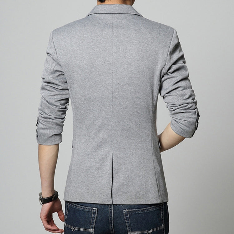 Men Casual Suit Blazer Slim Fit Business Formal Dress Groom Marriage Suit Coat, Size: XXL