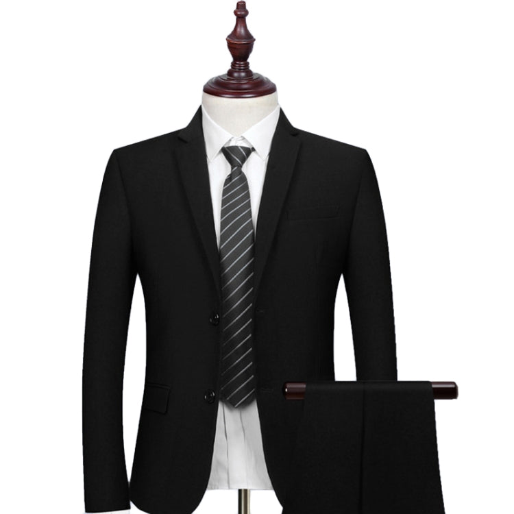 3pcs /Set Men Formal Business Suit Blazers Wedding Dress Groom Group Suits, Size: L