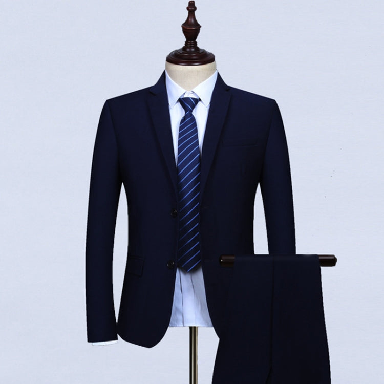 3pcs /Set Men Formal Business Suit Blazers Wedding Dress Groom Group Suits, Size: XXXL