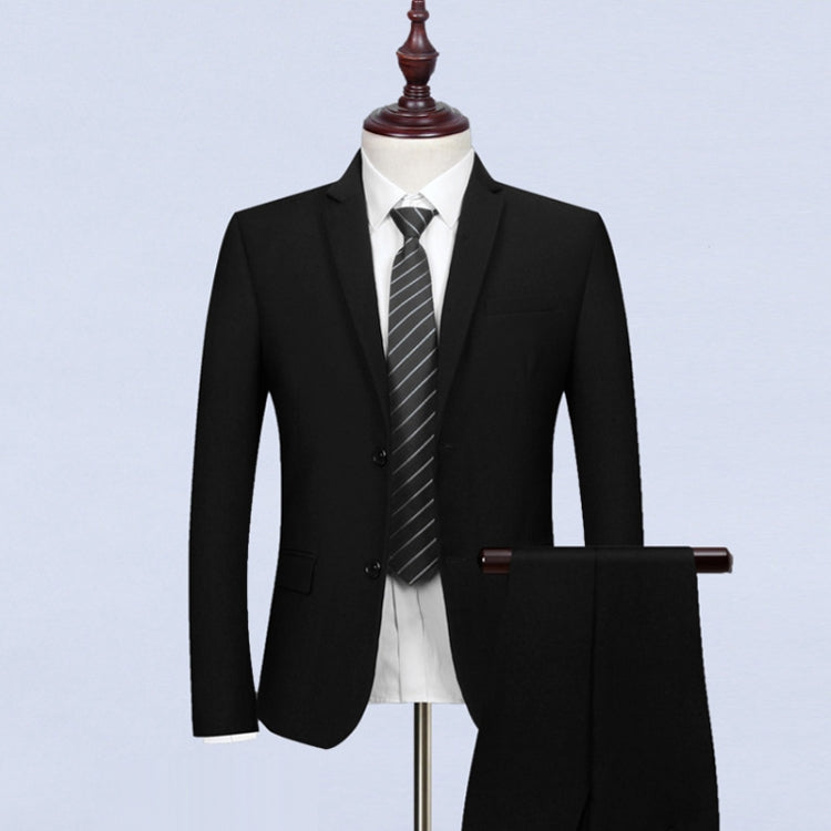 3pcs /Set Men Formal Business Suit Blazers Wedding Dress Groom Group Suits, Size: L