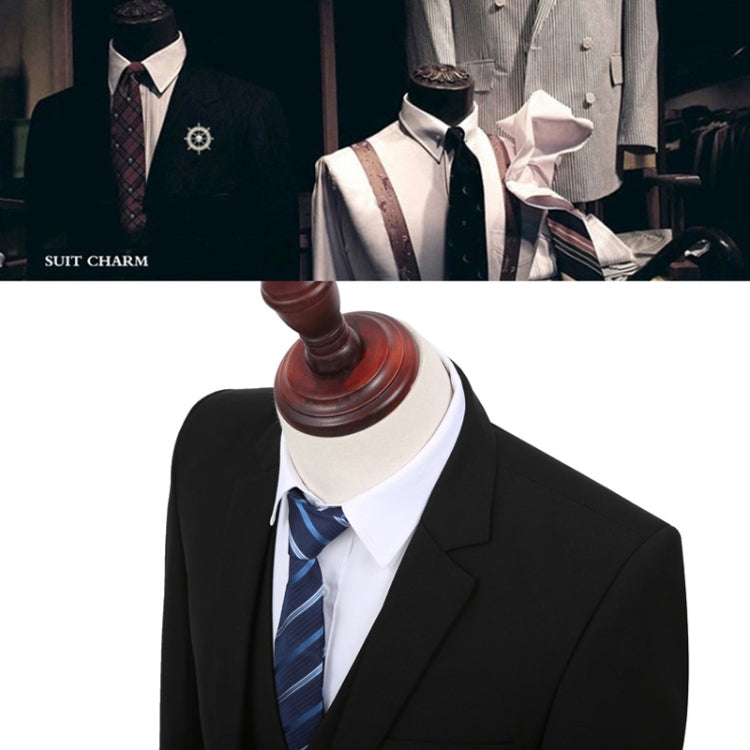 3pcs /Set Men Formal Business Suit Blazers Wedding Dress Groom Group Suits, Size: XXL
